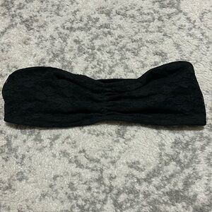 PINK black lace bandeaus bra size L